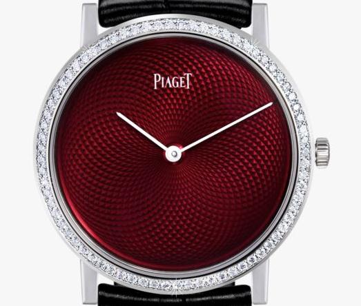 Feminine Beauty And Mystery For UK Piaget Altiplano Knockoff Watches With Red Enamel Dials