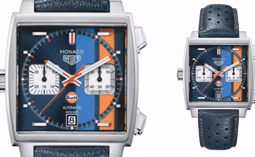 Recommending TAG Heuer Monaco Gulf Special Edition Replica With Blue And Orange Dials UK For Men